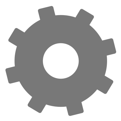 Animation of a spinning cog wheel.